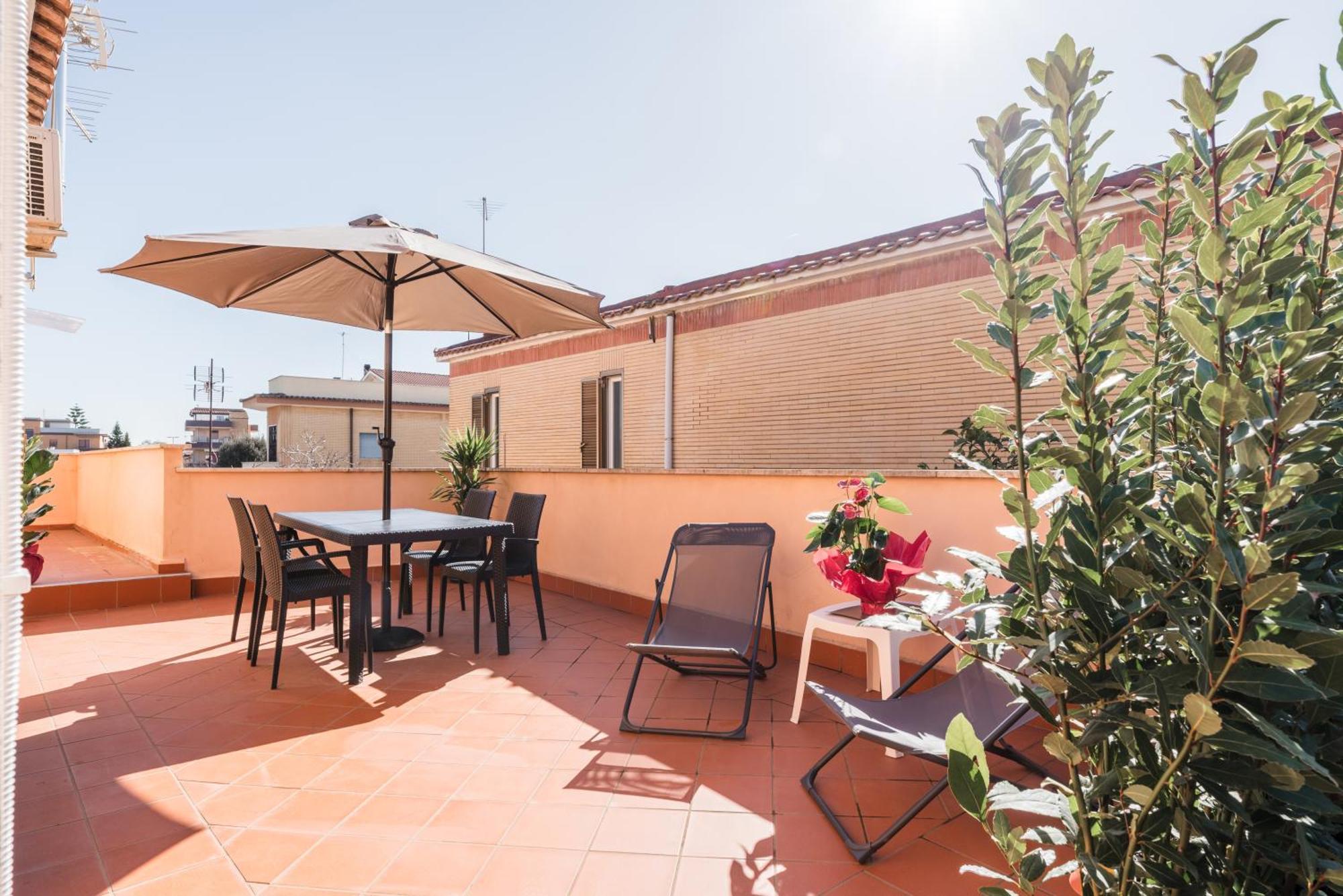 360 Guesthouse - Apartment With Terrace Fiumicino Exterior foto