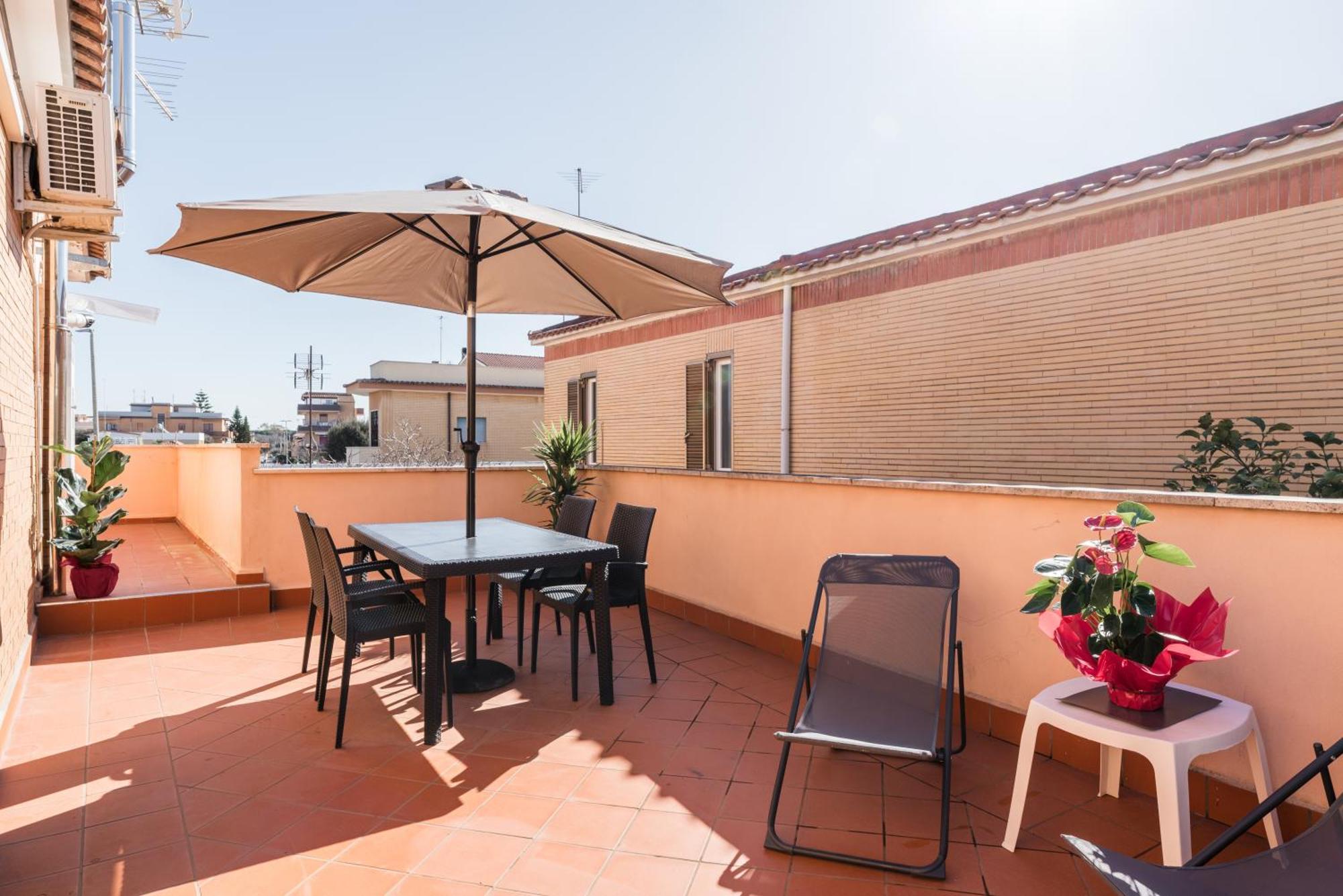 360 Guesthouse - Apartment With Terrace Fiumicino Exterior foto